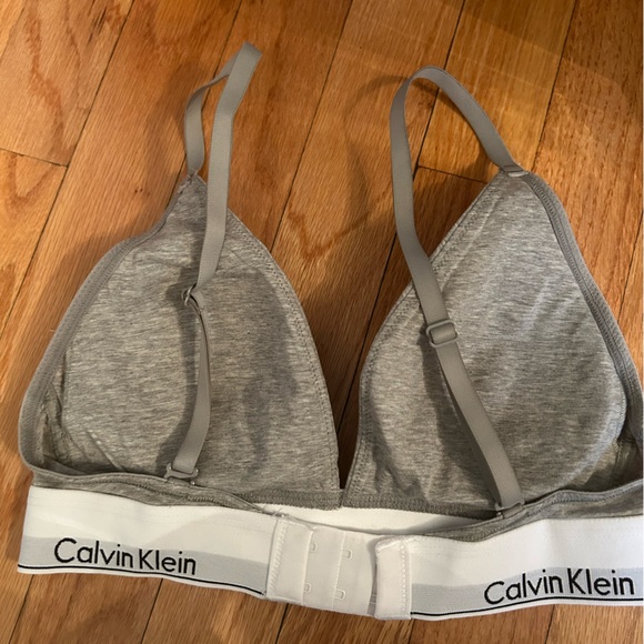 NWOT lightly lined cotton triangle bralette - Picture 3 of 4